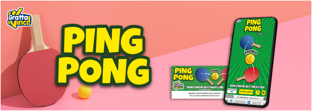 Ping Pong da 0,5€ arriva online e in ricevitoria