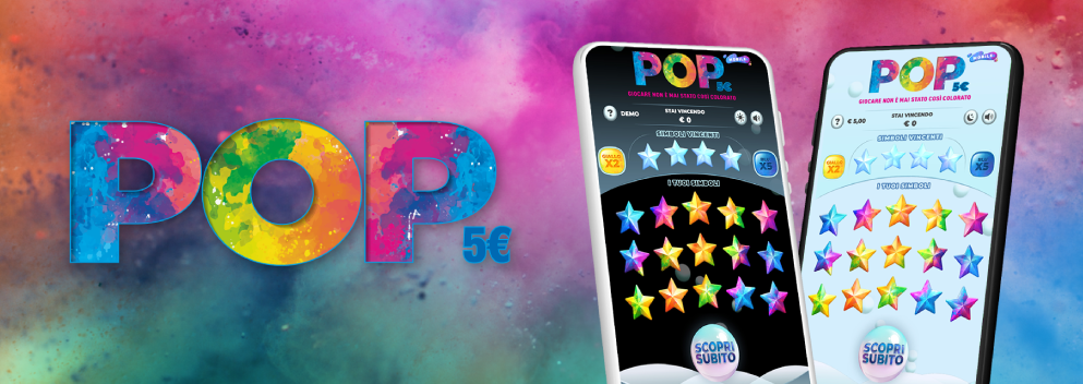 POP 5€: il Gratta e Vinci colorato è online